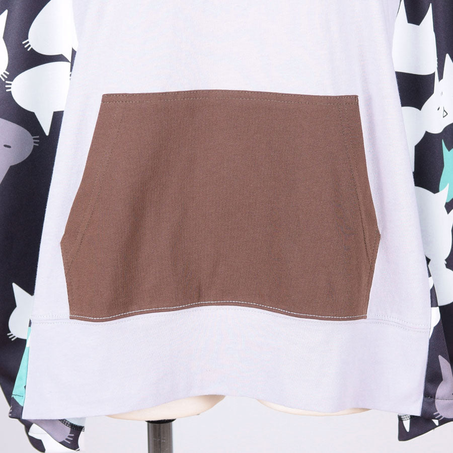 MINT NEKO Multicolor Patchwork Hoodie  / GY