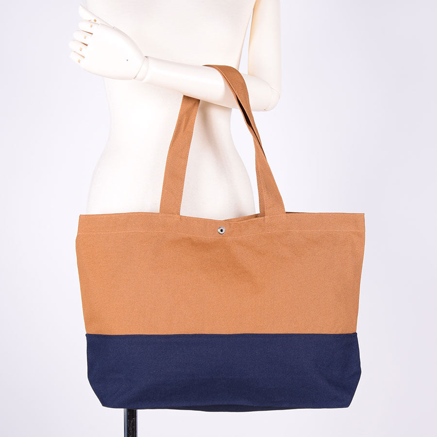 MINT NeKO Patchwork Canvas Tote Bag / E