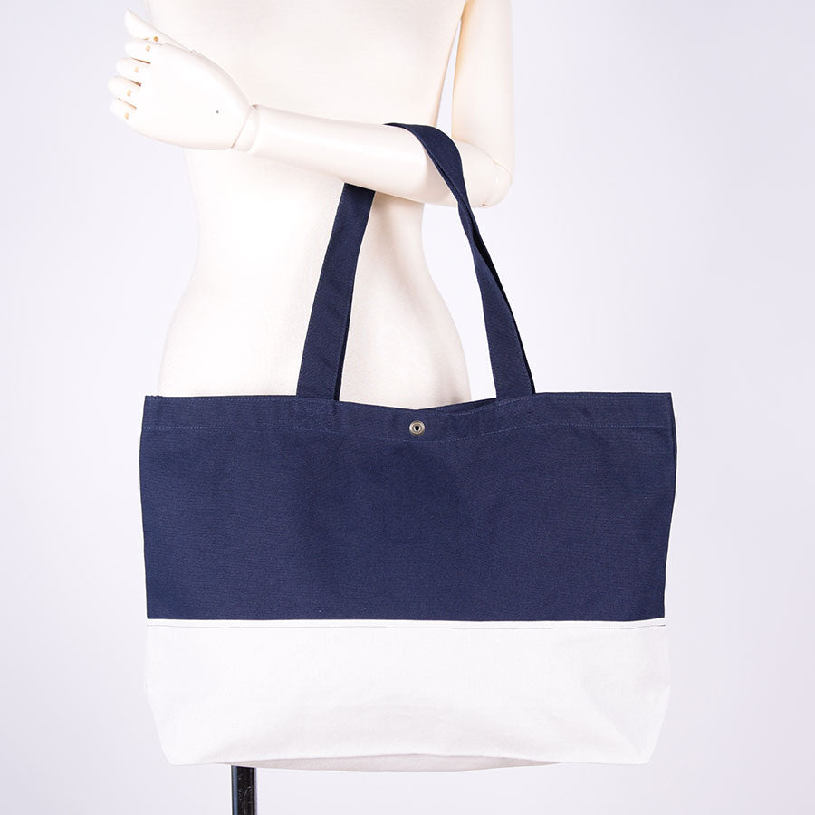 MINT NeKO Patchwork Canvas Tote Bag / C