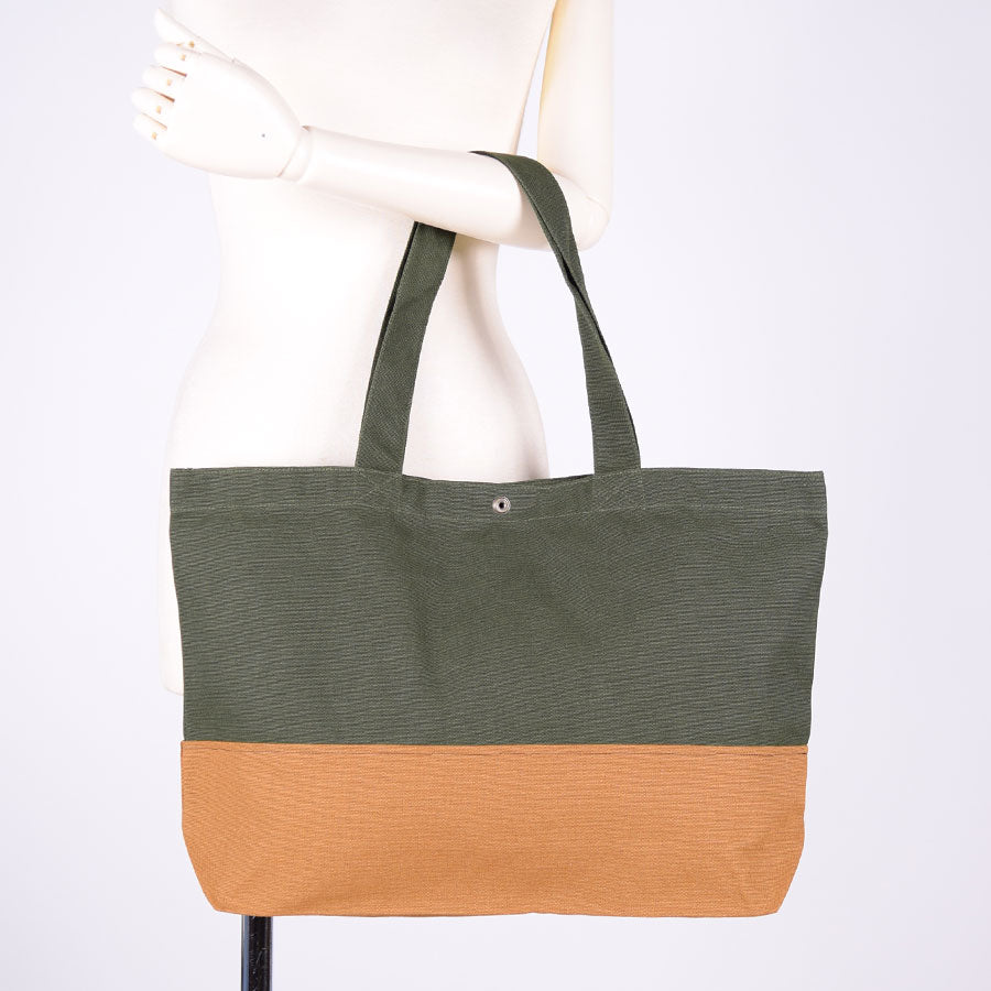 MINT NeKO Patchwork Canvas Tote Bag / I