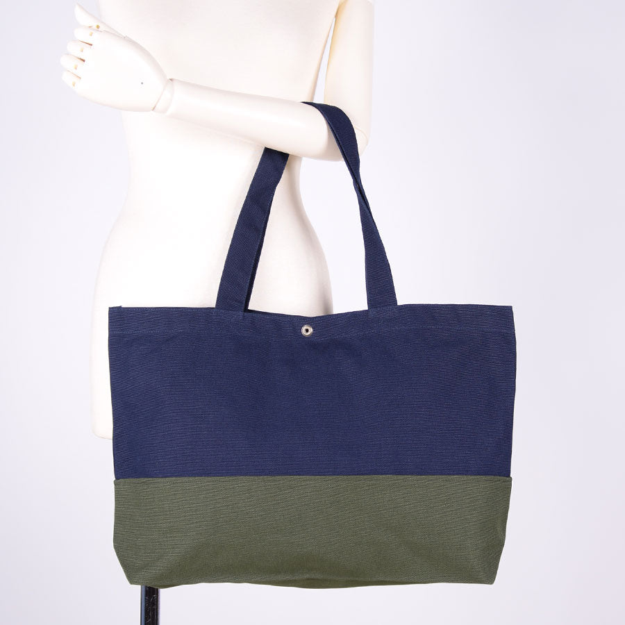 MINT NeKO Patchwork Canvas Tote Bag / H