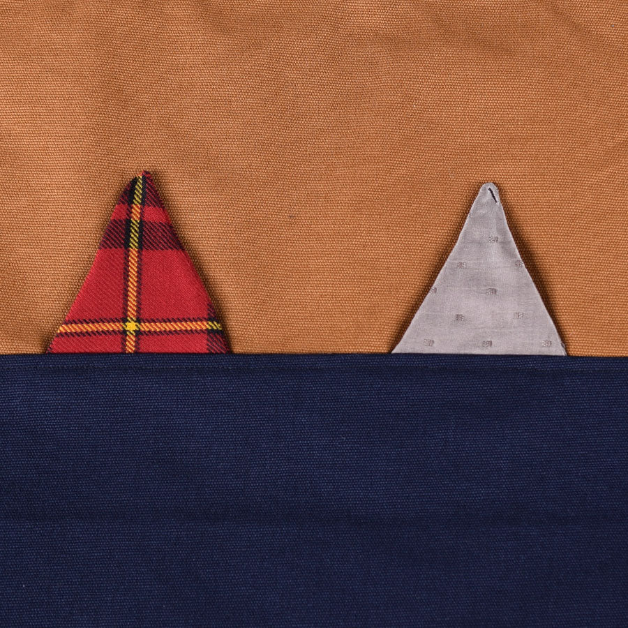 MINT NeKO Patchwork Canvas Tote Bag / E