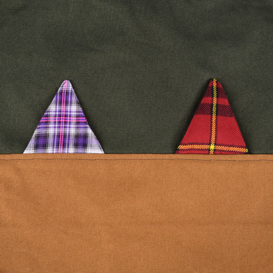 MINT NeKO Patchwork Canvas Tote Bag / I