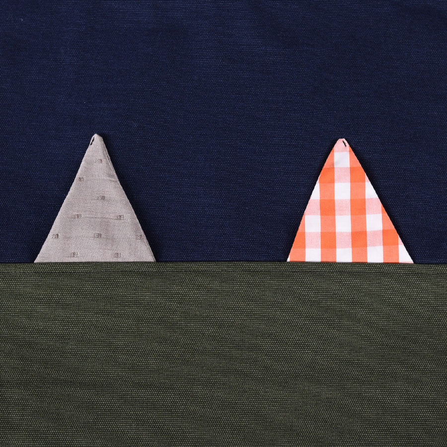 MINT NeKO Patchwork Canvas Tote Bag / H