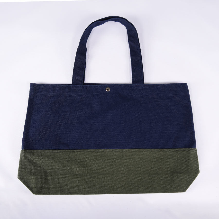 MINT NeKO Patchwork Canvas Tote Bag / H