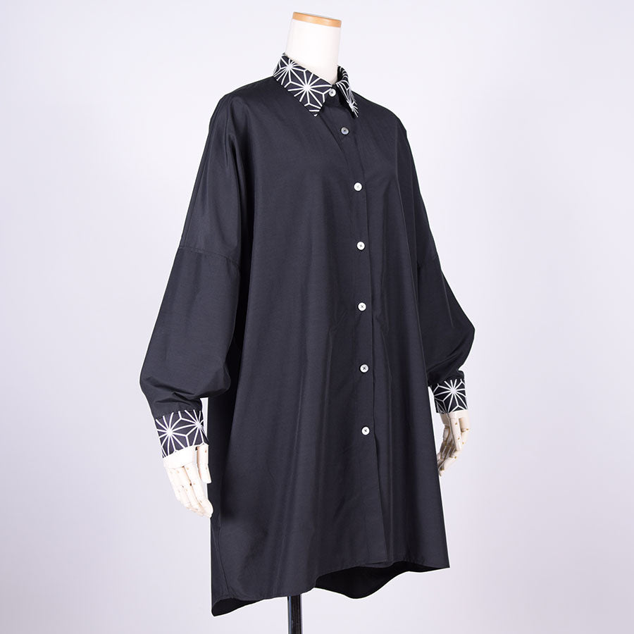 gouk ビッグシャツコート BK-BK