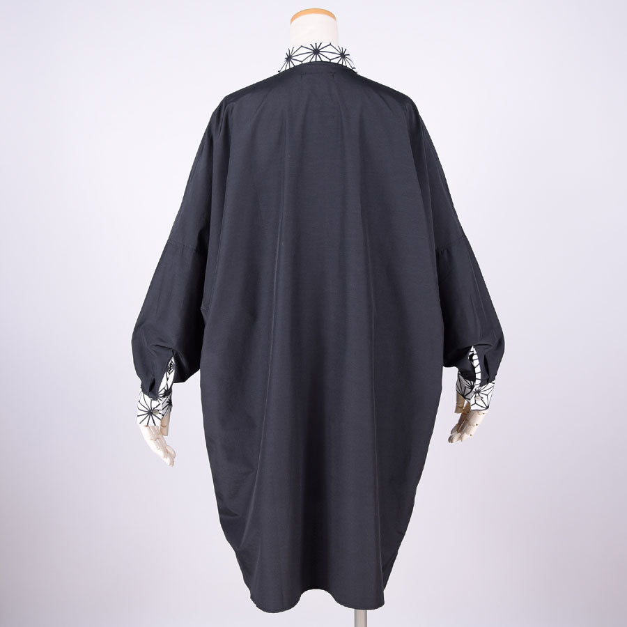 gouk ビッグシャツコート BK-WH