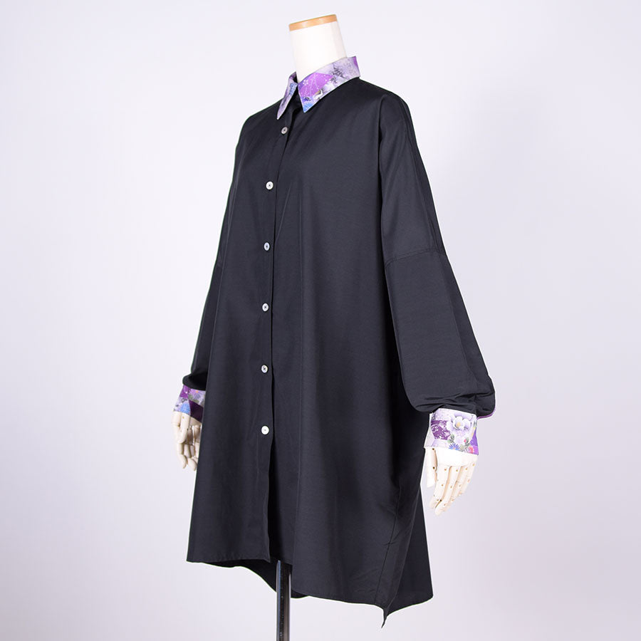 gouk ビッグシャツコート BK-PUR