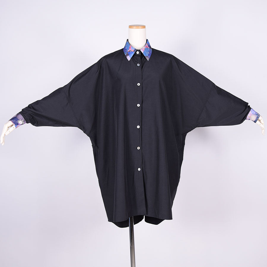 gouk ビッグシャツコート BK-BL