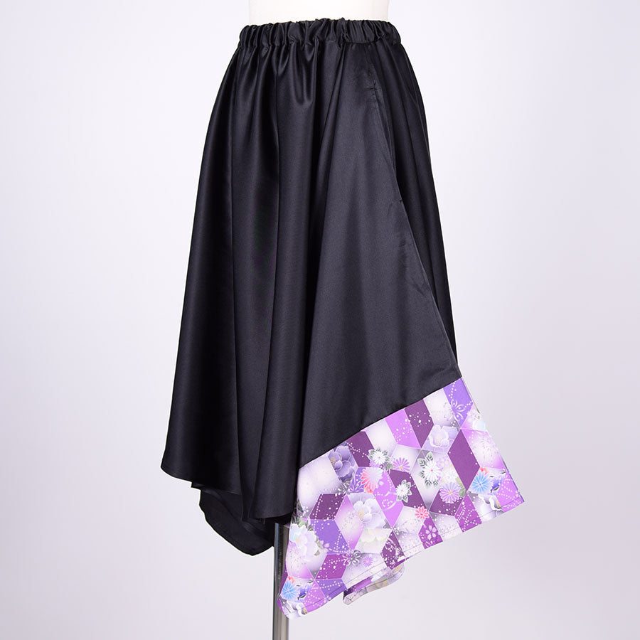 gouk ぎざぎざスカート BK-PUR