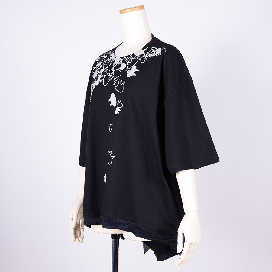 MINT NeKO Cat Ears Wide TOP / BK