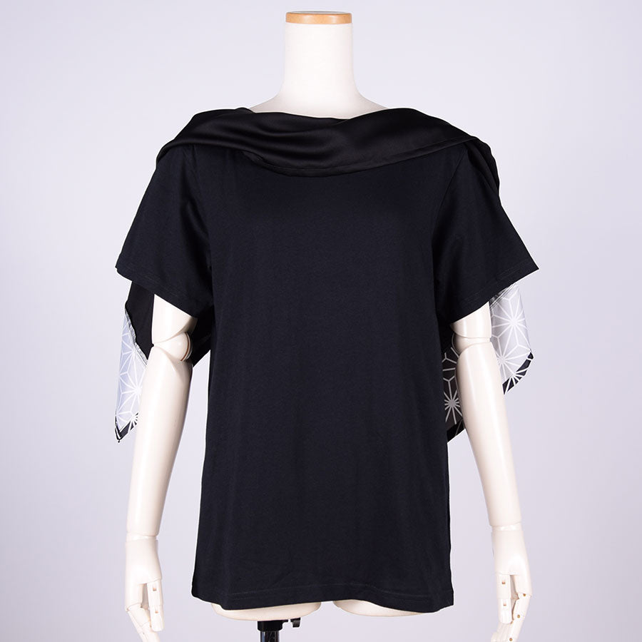 gouk ケープ付きトップス BK-BK