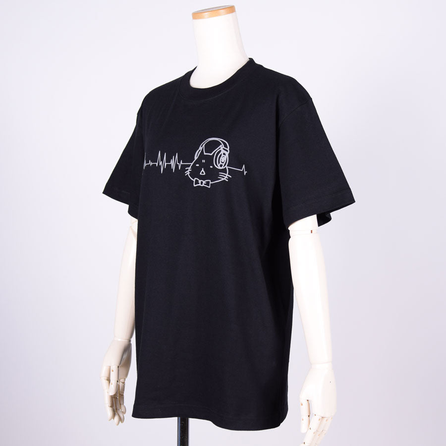 MINT NeKO Headphone T-shirt / BK ・ M