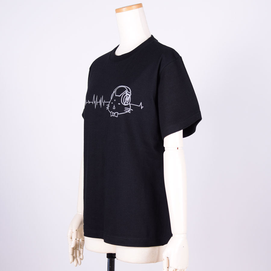 MINT NeKO Headphone T-shirt / BK ・ S