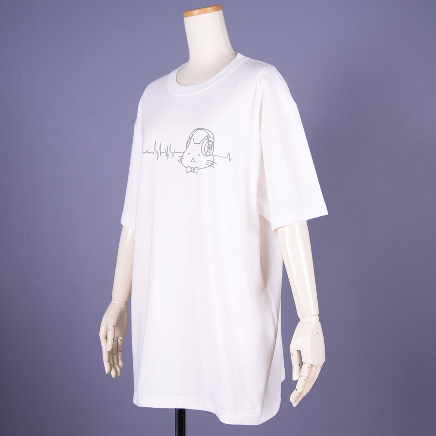 MINT NeKO Headphone T-shirt / WH ・ XL