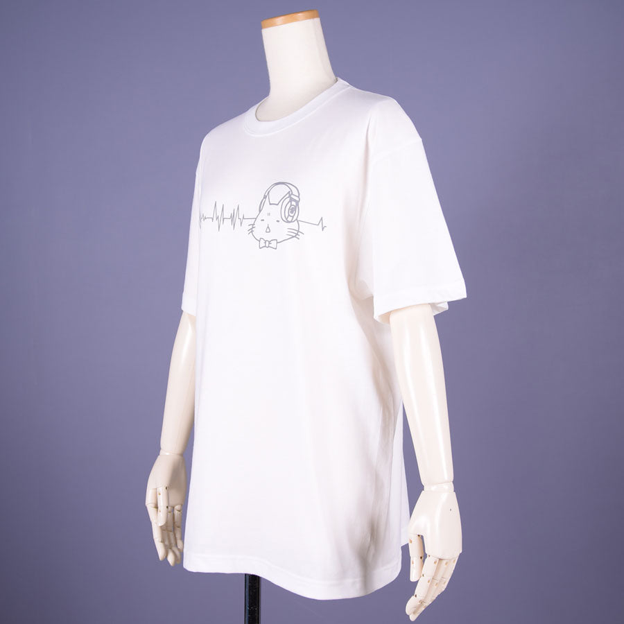 MINT NeKO Headphone T-shirt / WH ・ L