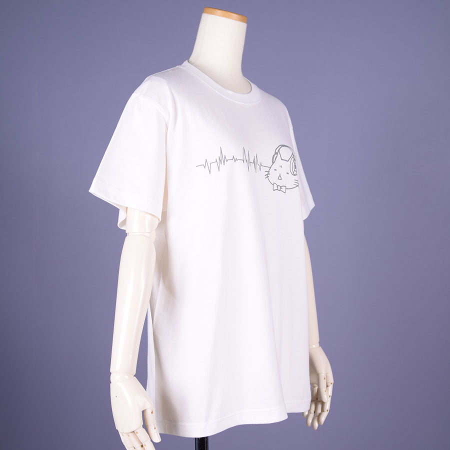 MINT NeKO Headphone T-shirt / WH ・ M