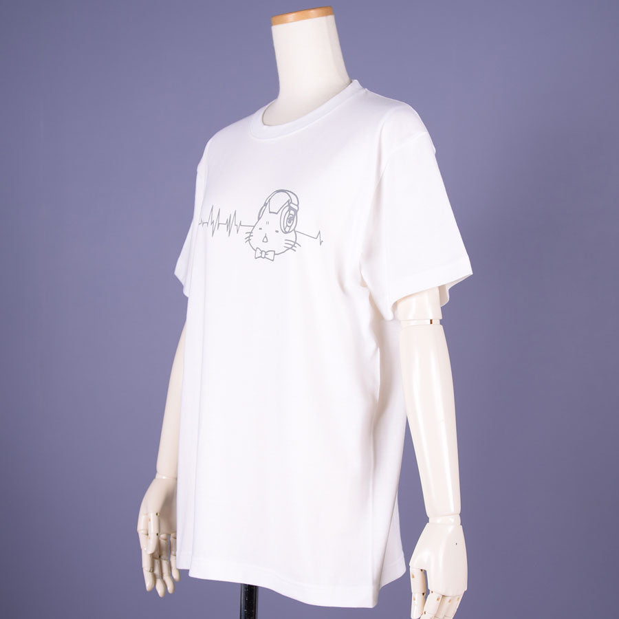 MINT NeKO Headphone T-shirt / WH ・ M