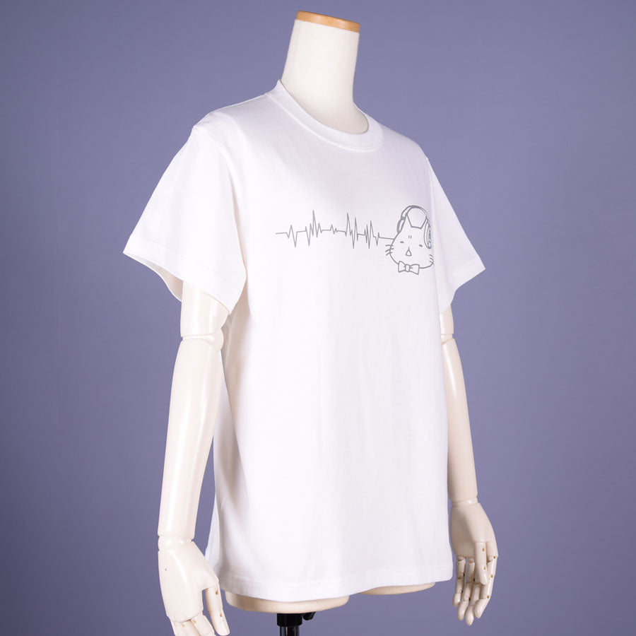 MINT NeKO Headphone T-shirt / WH ・ S