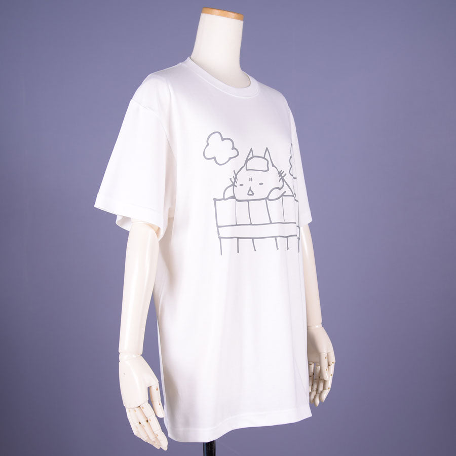 MINT NeKO Bathing T-shirt / WH ・ L