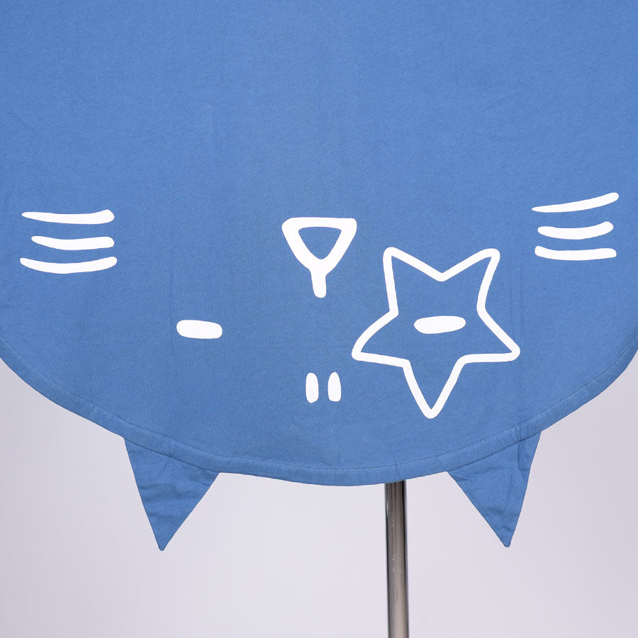 MINT NeKO Big Sleeve Poncho Hoodie / BL-BK