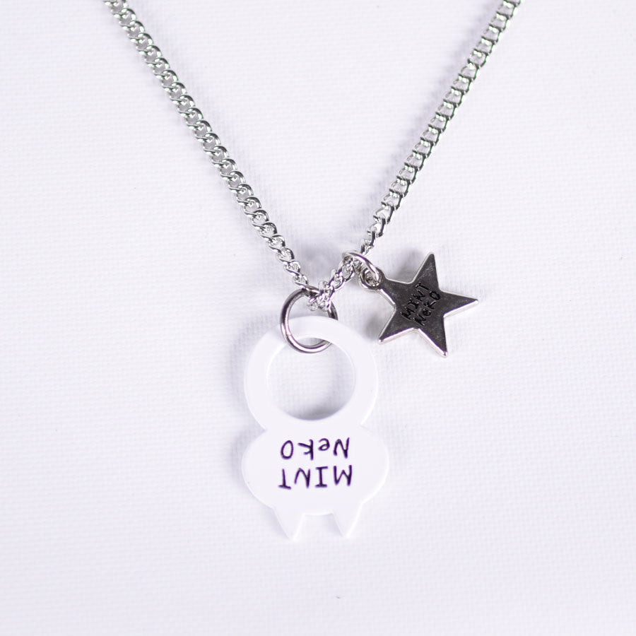 MINT NeKO 星と吾輩のネックレス WH-SIL