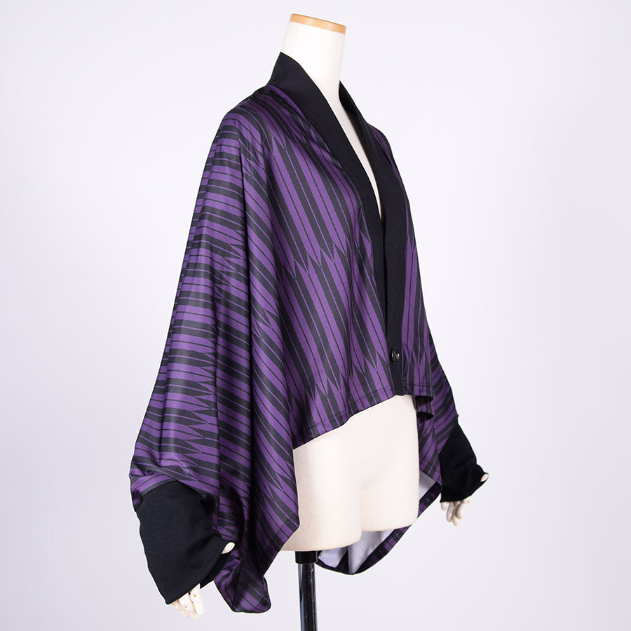 gouk Rectangular Haori / PUR-BK