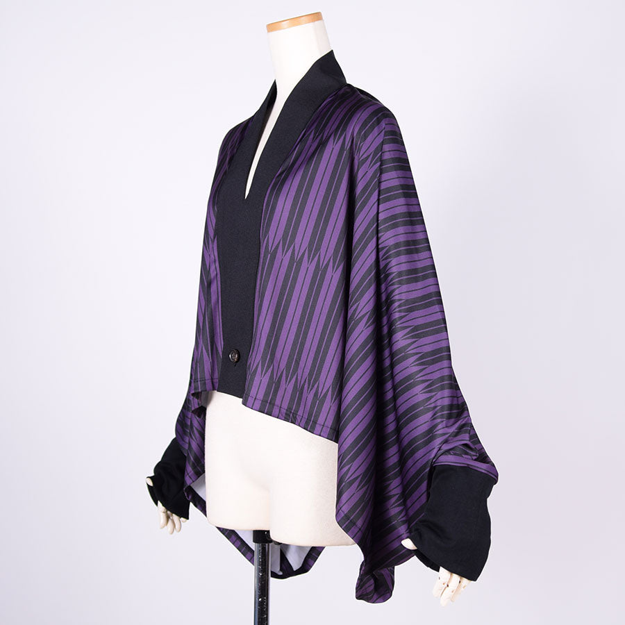 gouk Rectangular Haori / PUR-BK