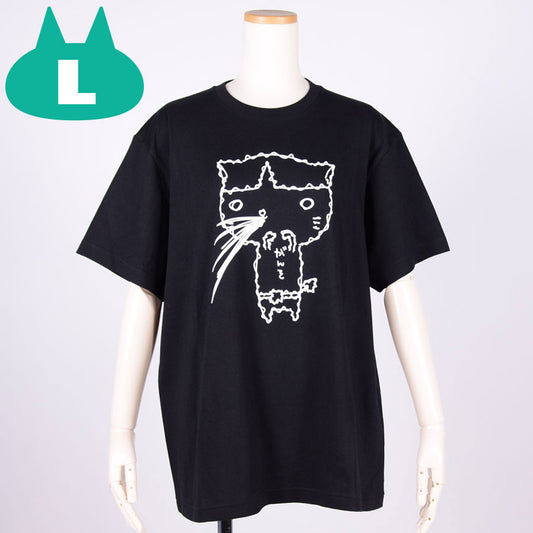 MINT NeKO Nyajirou's Ganso T -shirt BK / L