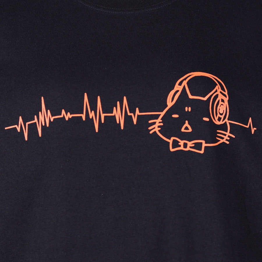 MINT NeKO ヘッドホンTシャツ BK-ORG・S