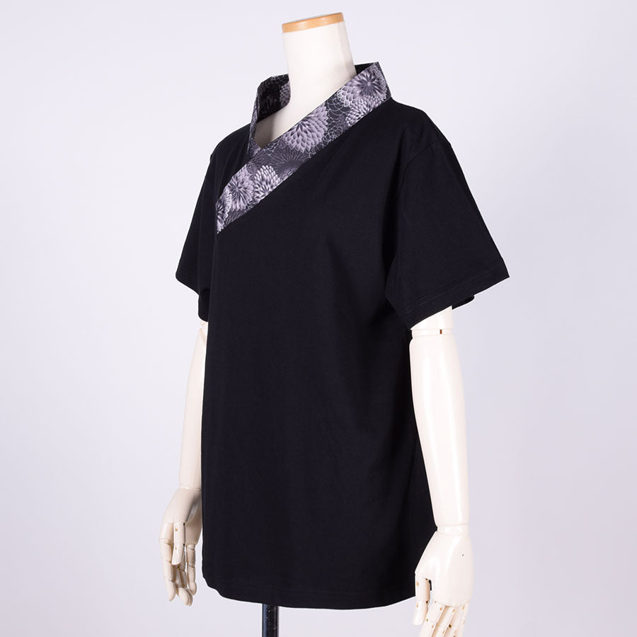 gouk 着物襟Tシャツ BK-BK・M