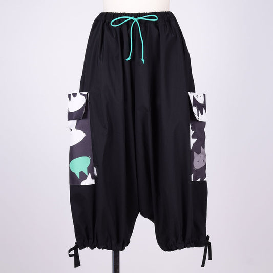MINT NeKO バルーンカーゴパンツ BK-BL