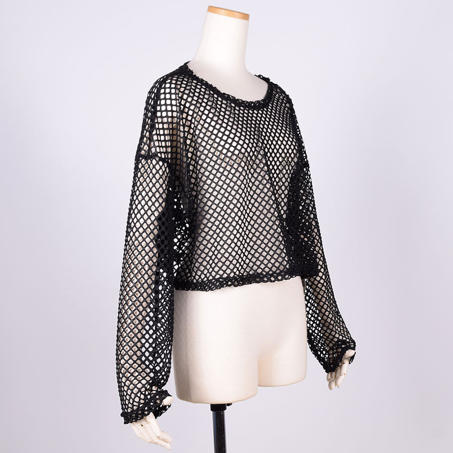 MINT NeKO Mesh Tops / BK-GRN