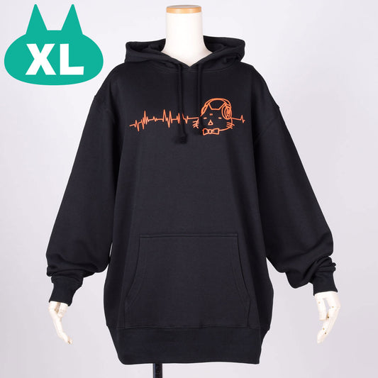 MINT NeKO ヘッドホンフーディー BK・XL