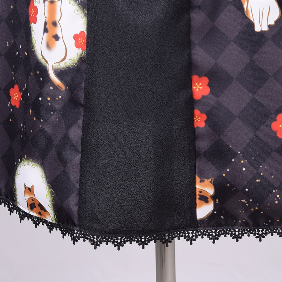 Moriguchika Outing Knit Dress BK-GY / L