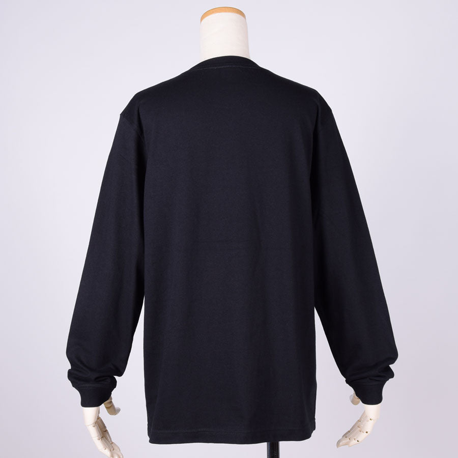 MINT NeKO 吾輩の入浴ロンT BK-WH・M