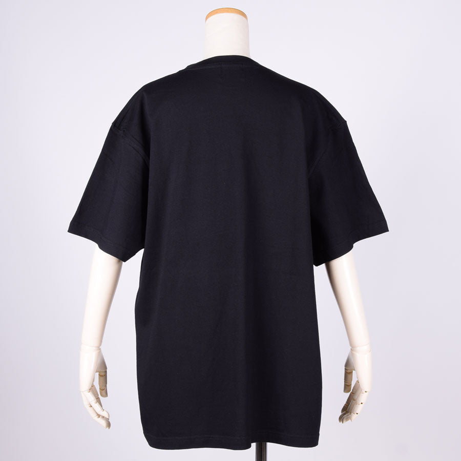 MINT NeKO Wagahai Bathing T-shirt BK-WH・XL
