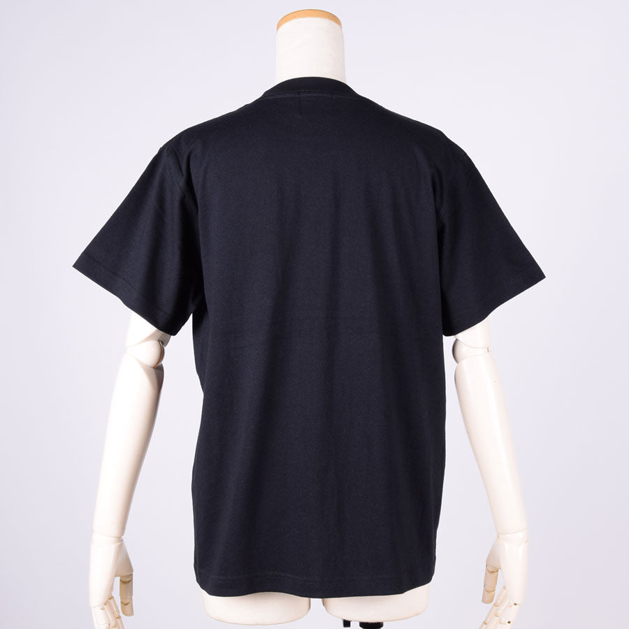 MINT NeKO 吾輩の入浴Tシャツ BK-WH・S