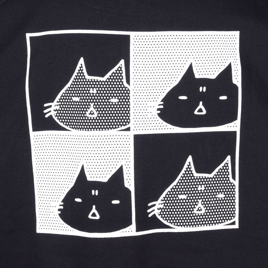 MINT NeKO ジャージスリーブフーディー BK-BL