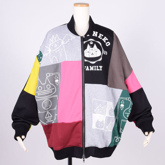MINT NeKO パッチワークブルゾン B
