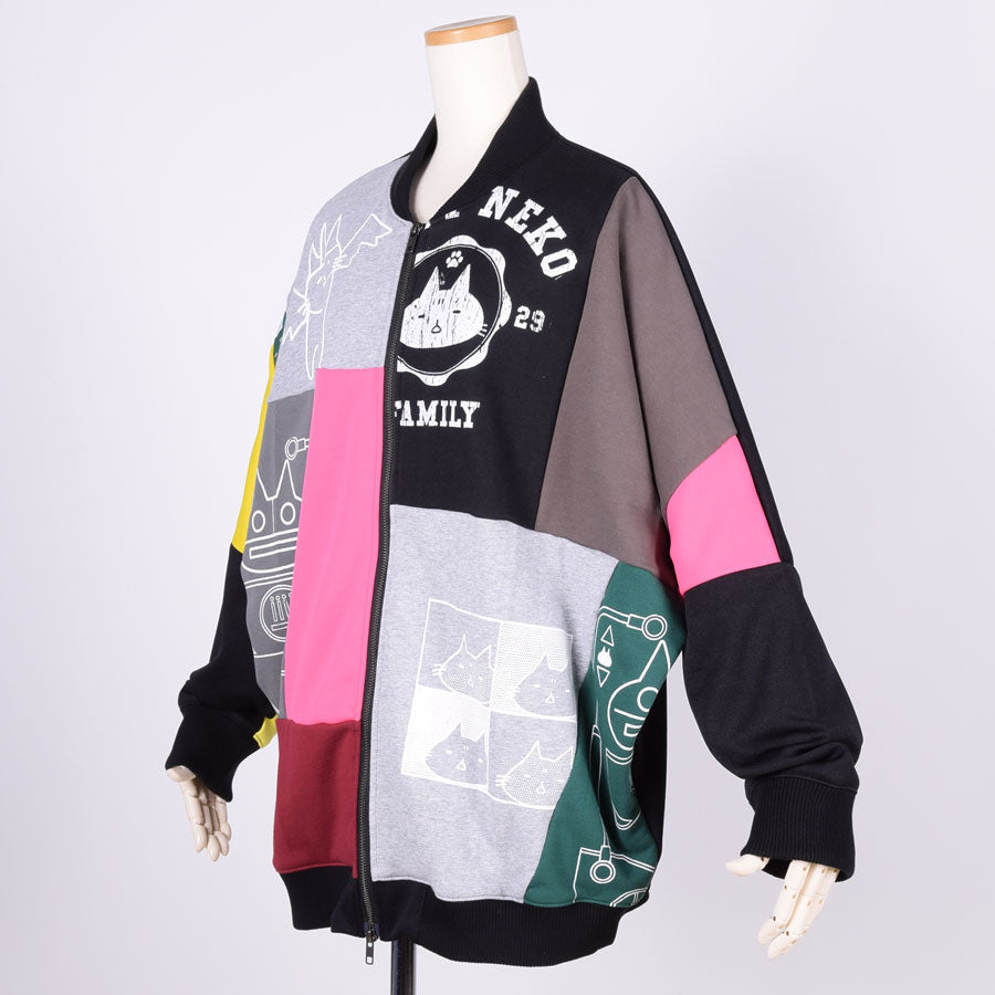 MINT NeKO パッチワークブルゾン B