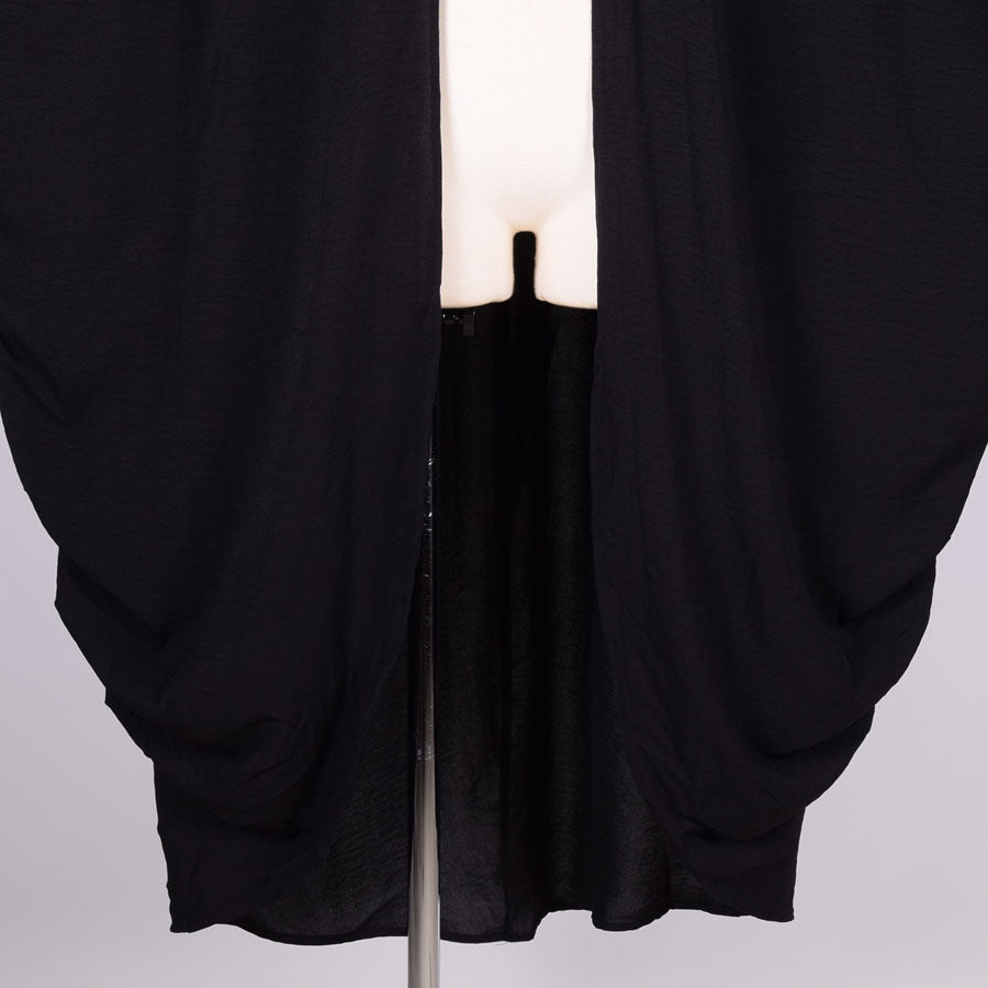 gouk Fluffy Long Cardigan / BK-PUR
