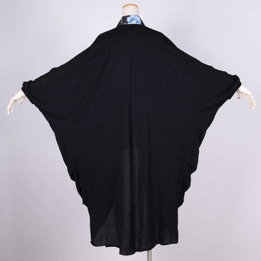 gouk Fluffy Long Cardigan / BK-BL