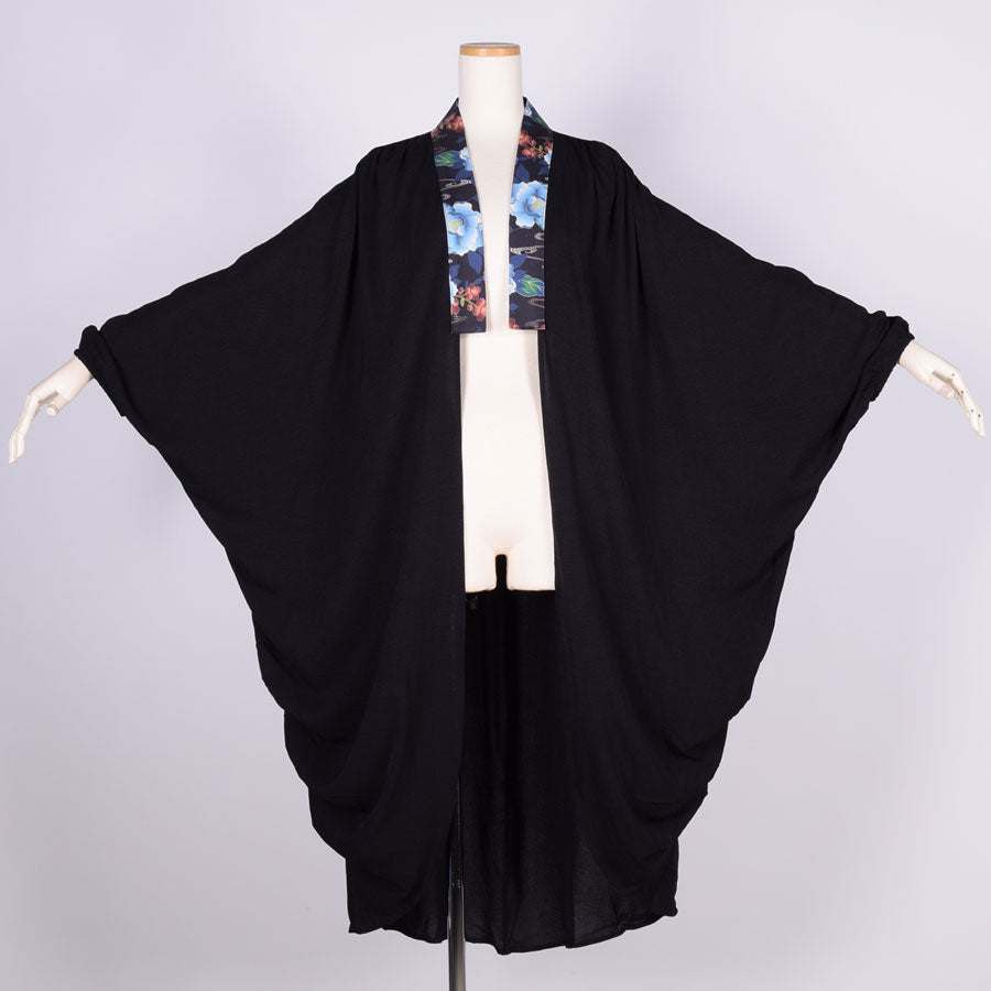 gouk Fluffy Long Cardigan / BK-BL