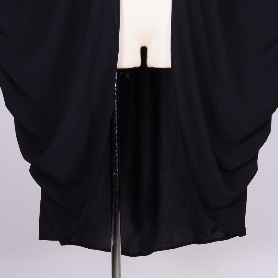 gouk Fluffy Long Cardigan / BK-WH