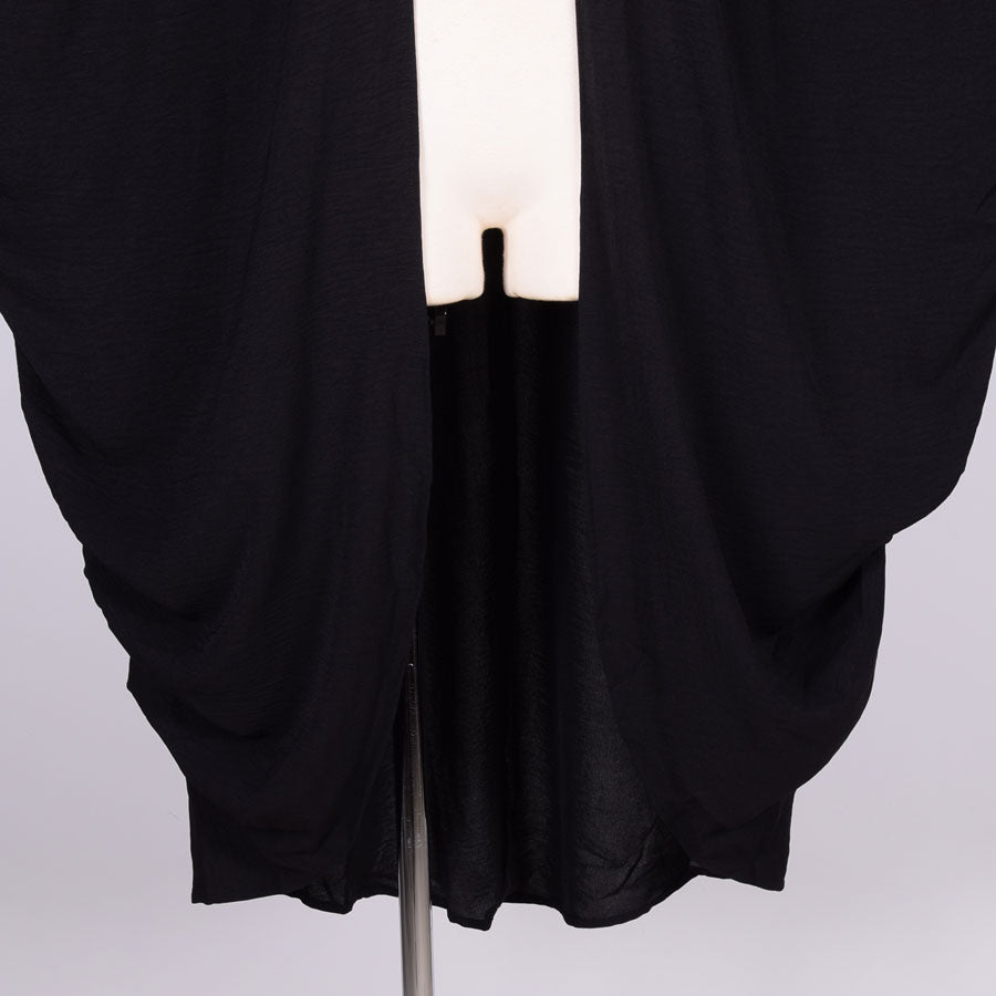 gouk Fluffy Long Cardigan / BK-GY