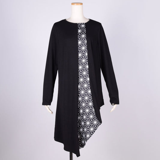gouk アシンメトリーワンピース BK-WH