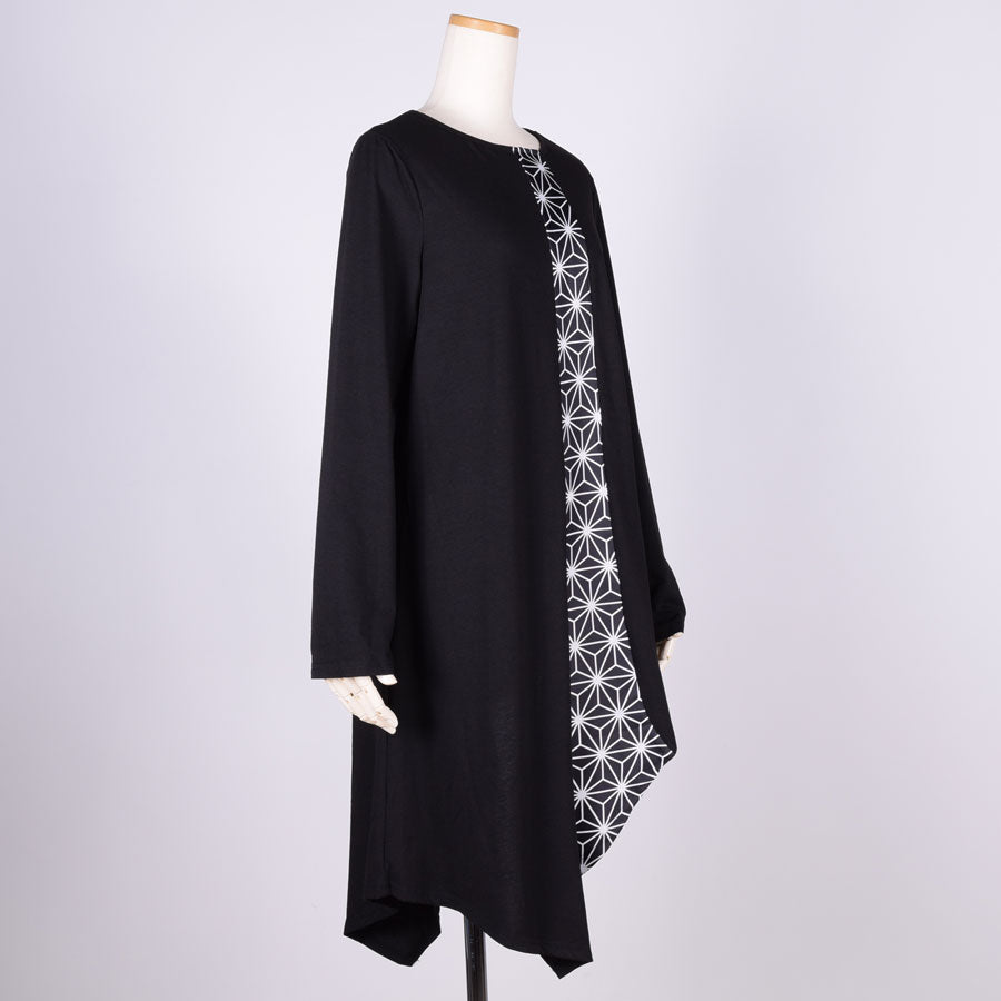 gouk アシンメトリーワンピース BK-WH