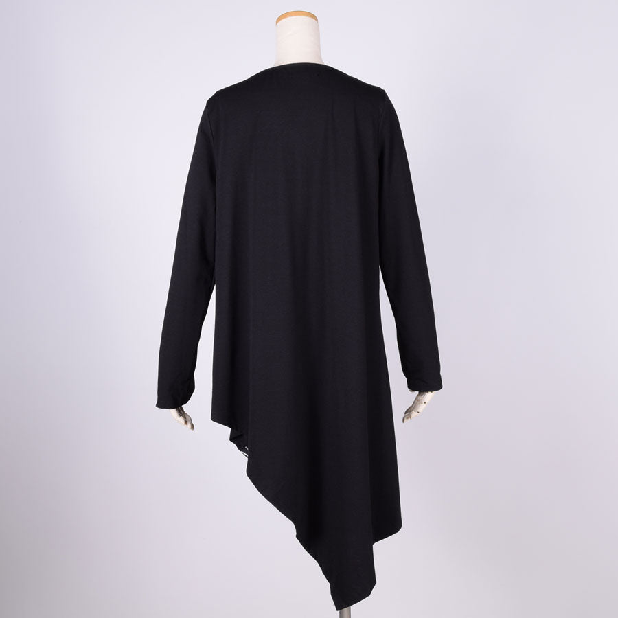gouk アシンメトリーワンピース BK-WH