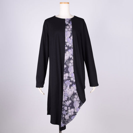 gouk アシンメトリーワンピース BK-GY